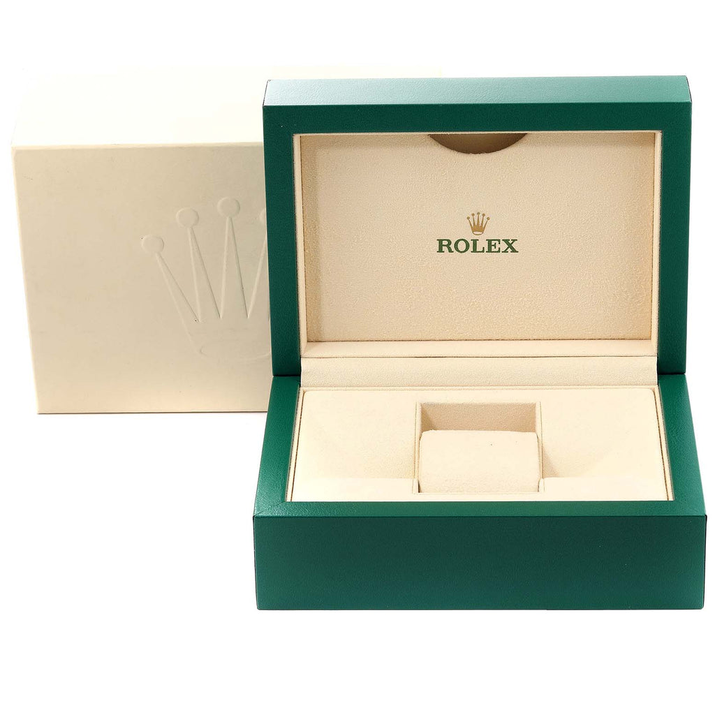 Rolex Oyster Perpetual 34mm Olive Green Dial Steel Mens Watch 114200
