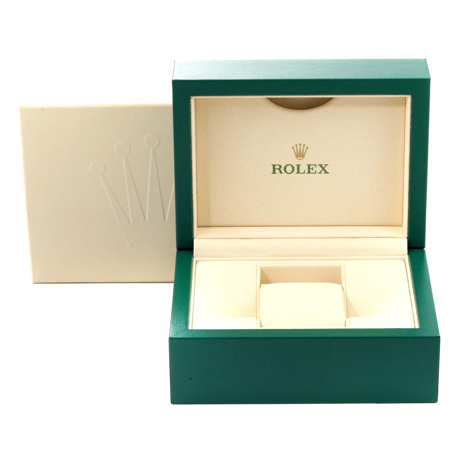 Rolex Oyster Perpetual 34mm Steel Olive Green Dial Mens Watch 114200