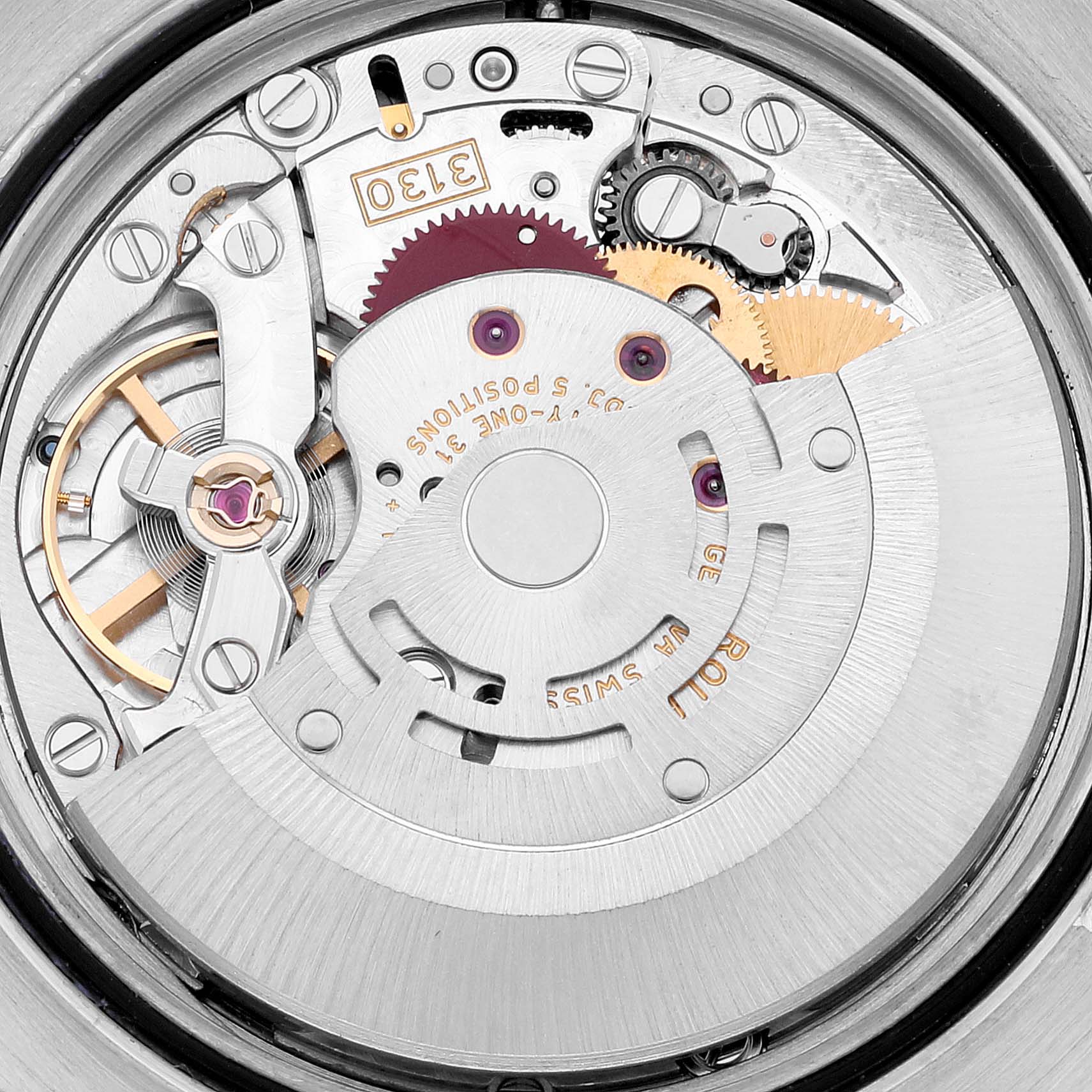 Rolex Oyster Perpetual 36 Steel White Gold Silver Diamond Dial Watch 116034