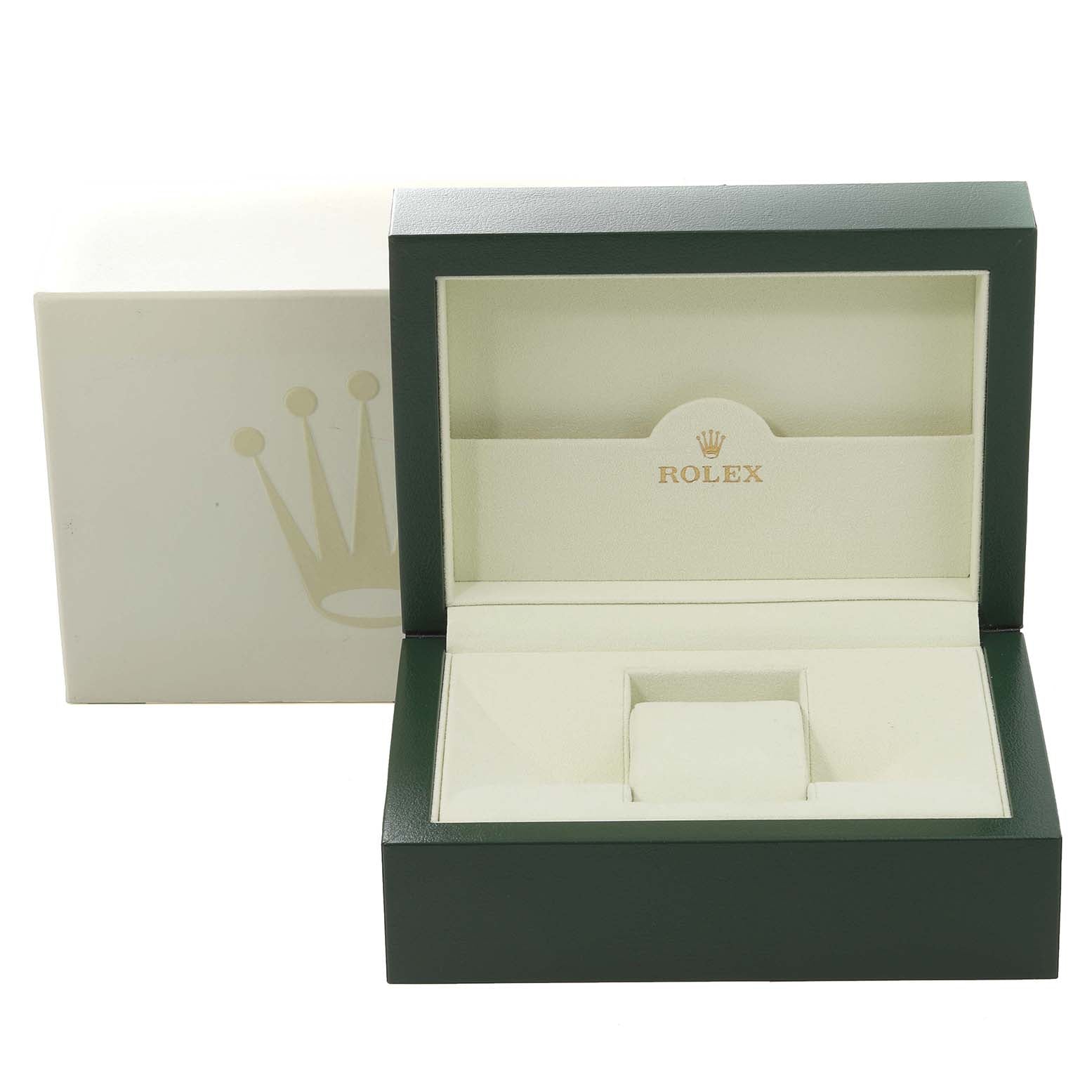 Rolex Oyster Perpetual 36 Steel White Gold Silver Diamond Dial Watch 116034