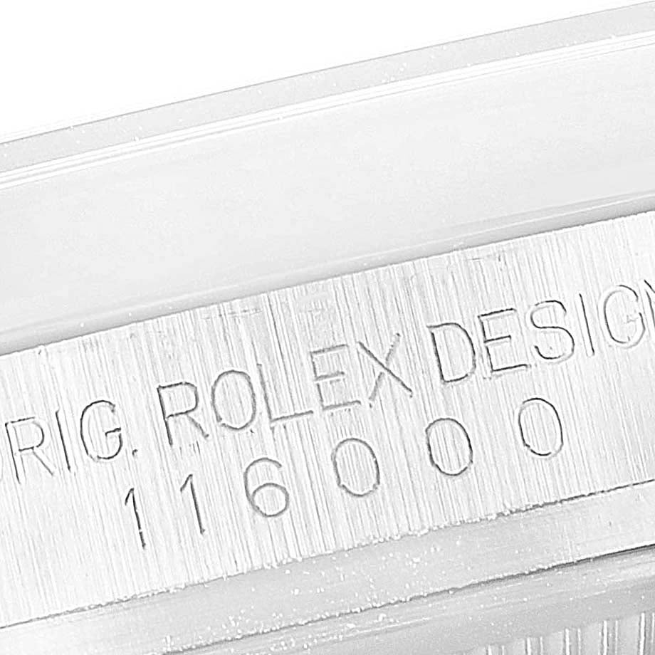 Rolex Oyster Perpetual 36 White Grape Dial Steel Mens Watch 116000