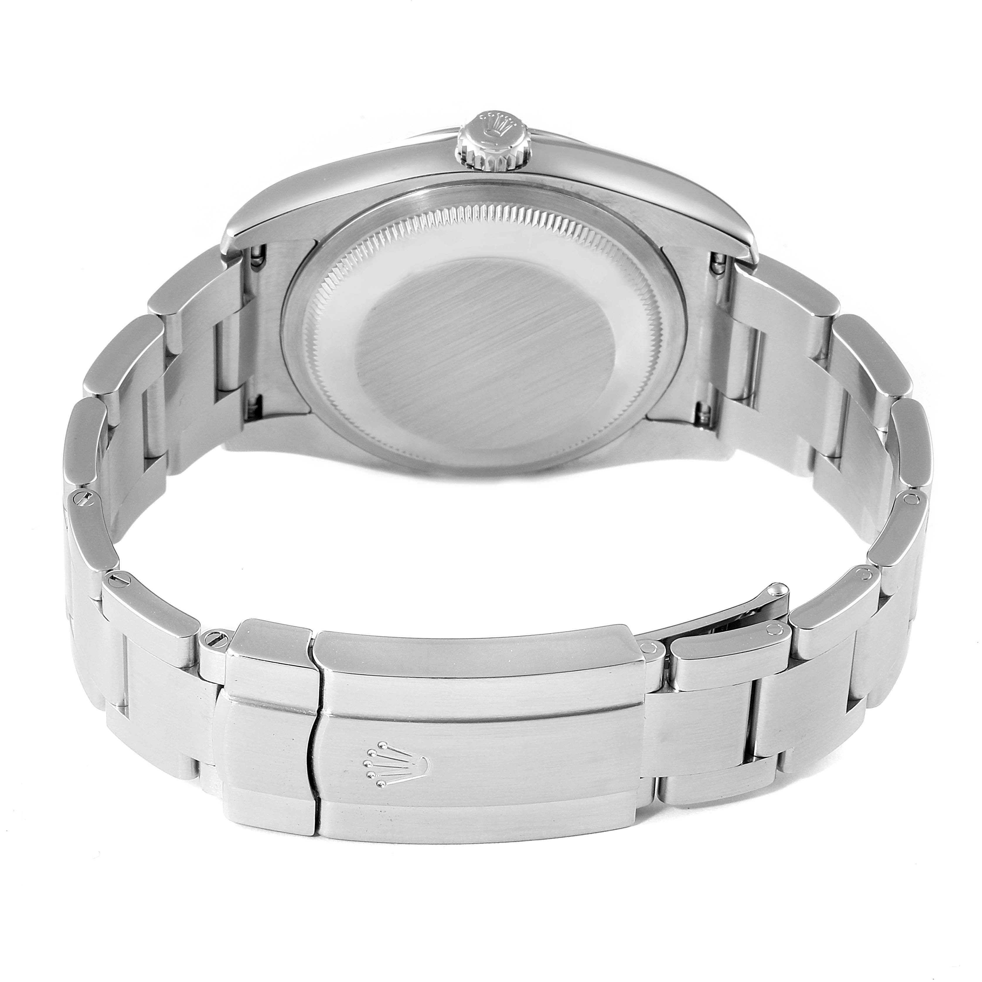 Rolex Oyster Perpetual 36 White Grape Dial Steel Mens Watch 116000
