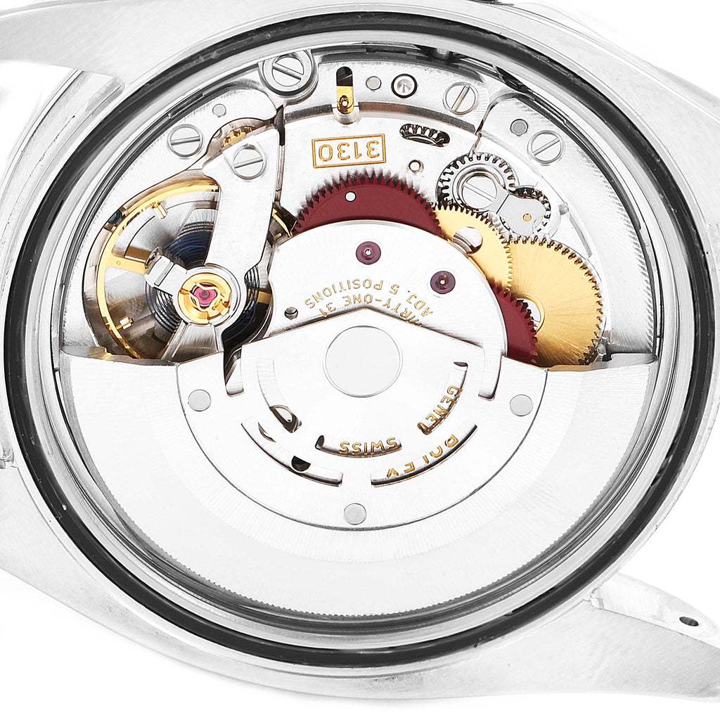 Rolex Oyster Perpetual 36 White Grape Dial Steel Mens Watch 116000