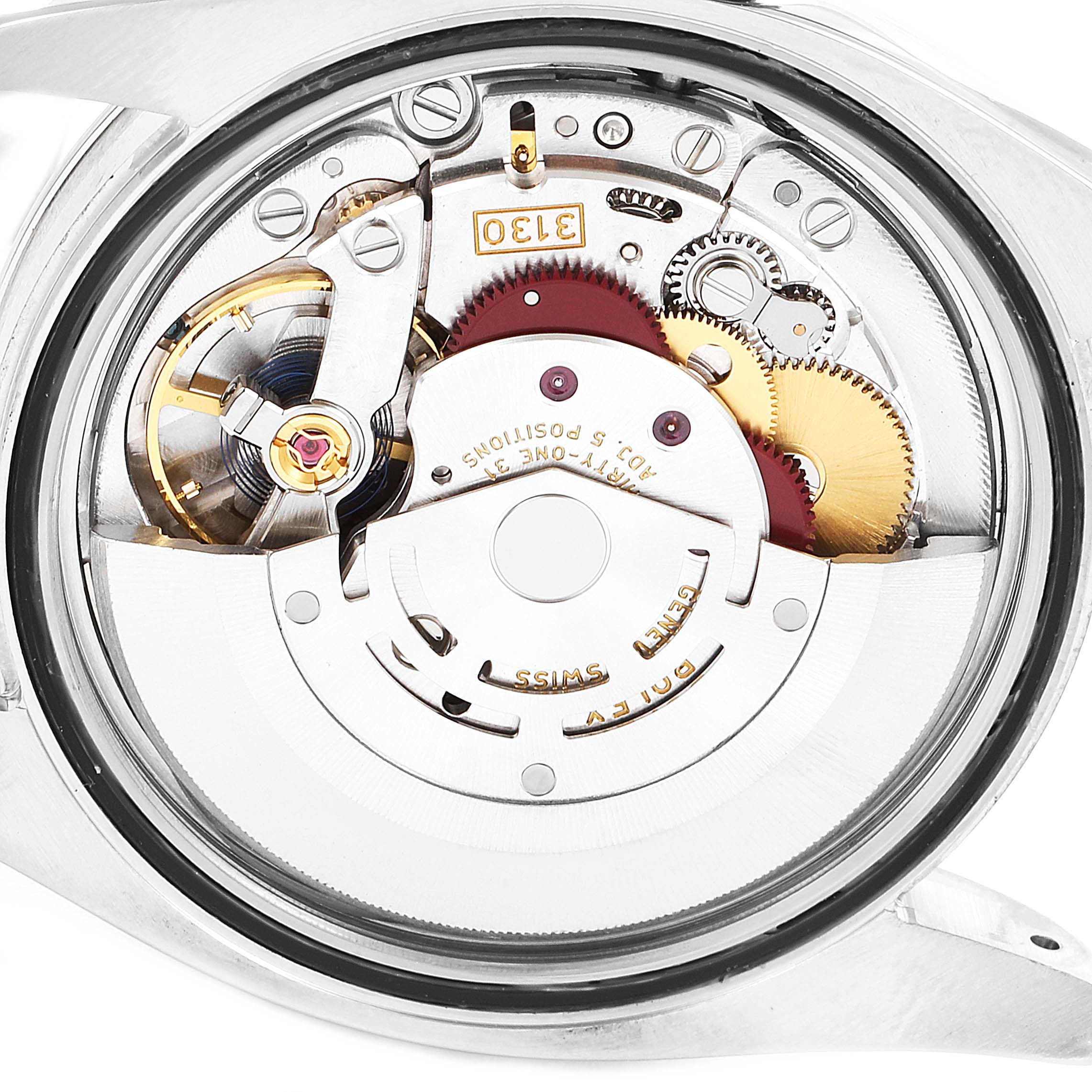 Rolex Oyster Perpetual 36 White Grape Dial Steel Mens Watch 116000