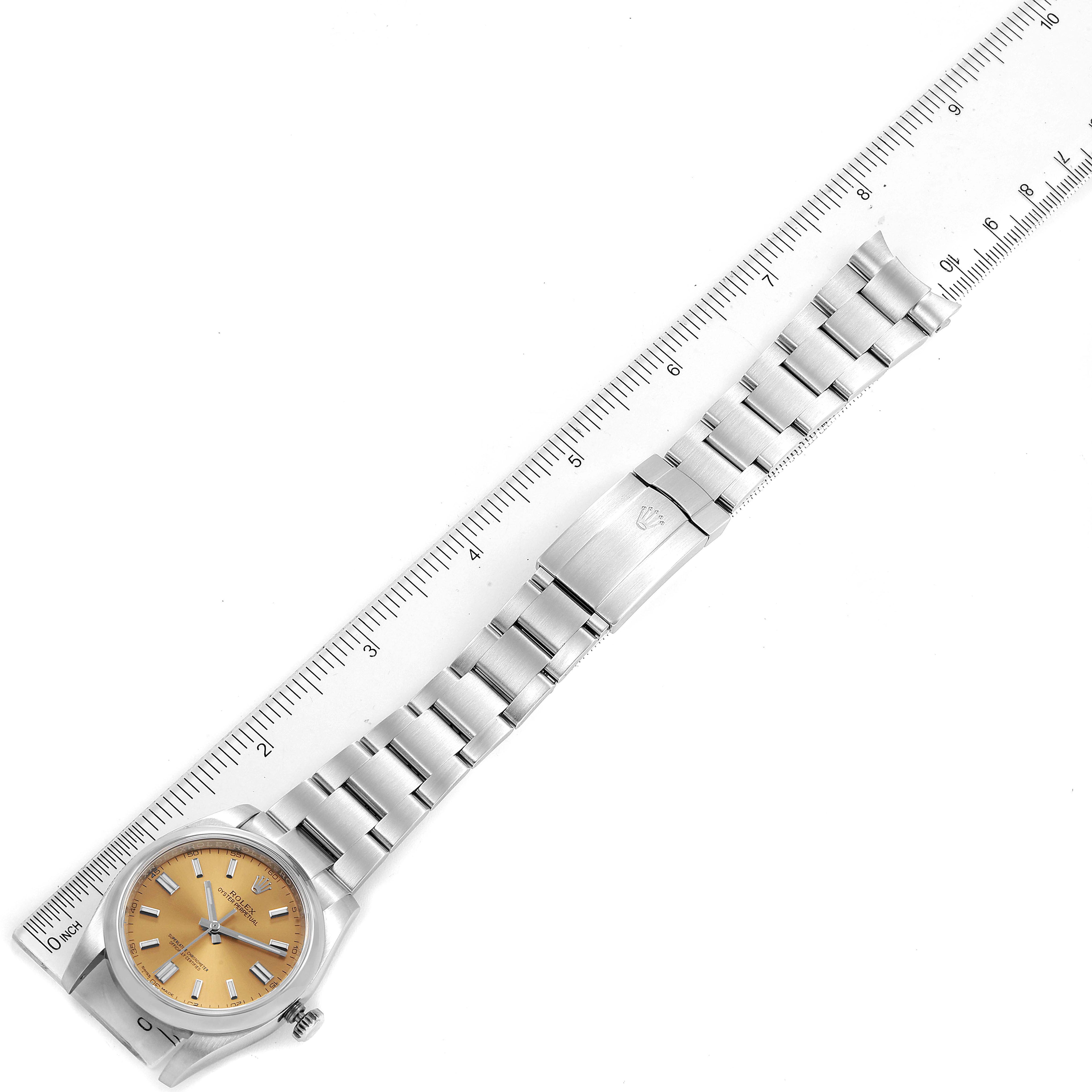 Rolex Oyster Perpetual 36 White Grape Dial Steel Mens Watch 116000