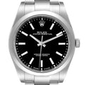 Rolex Oyster Perpetual 39 Black Dial Steel Mens Watch 114300 Unworn
