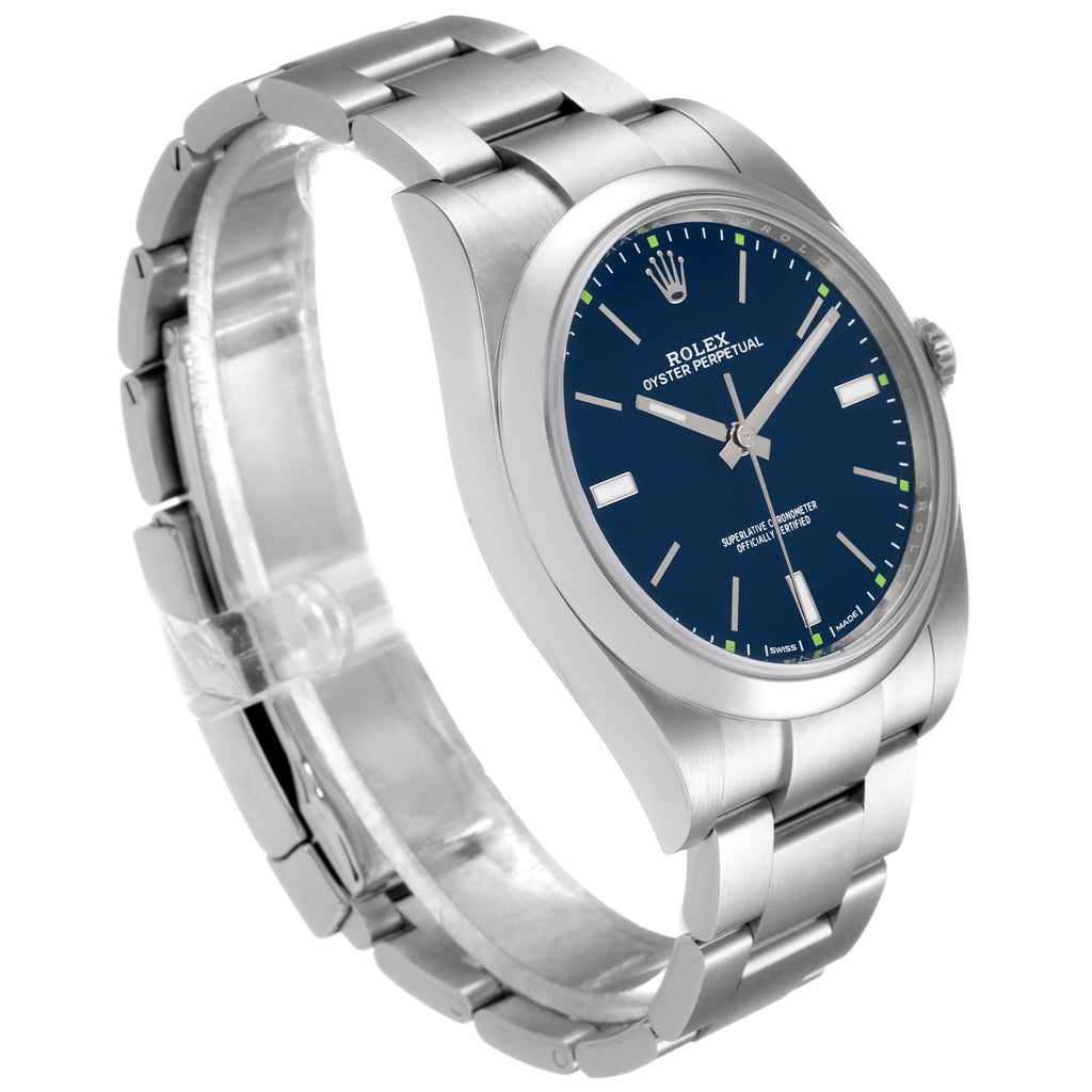 Rolex Oyster Perpetual 39mm Automatic Steel Mens Watch 114300 Box Card