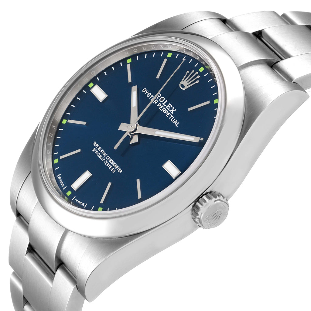 Rolex Oyster Perpetual 39mm Automatic Steel Mens Watch 114300 Box Card