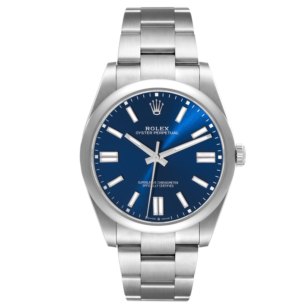Rolex Oyster Perpetual 41mm Automatic Steel Mens Watch 124300 Box Card