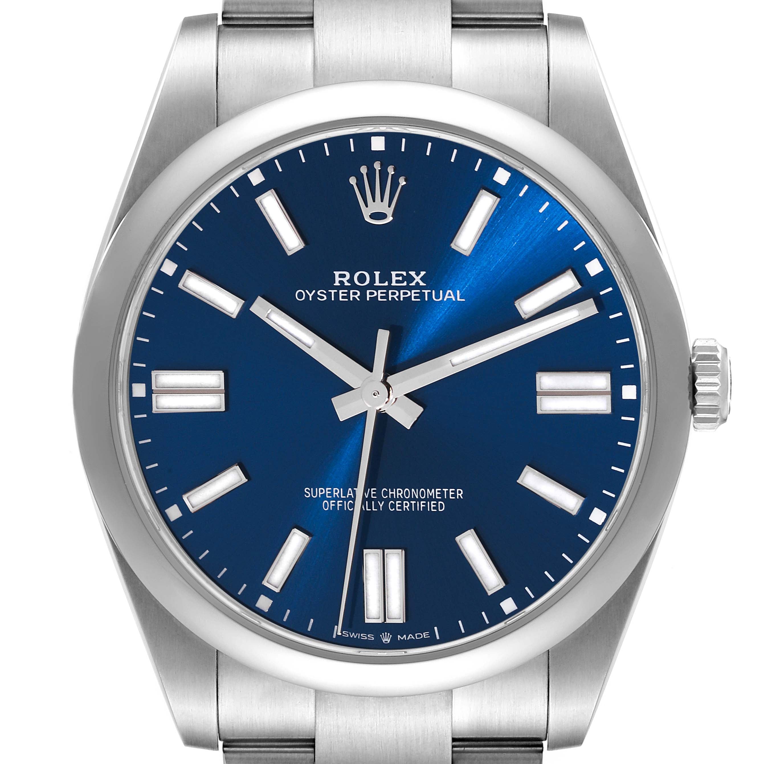 Rolex Oyster Perpetual 41mm Automatic Steel Mens Watch 124300 Box Card