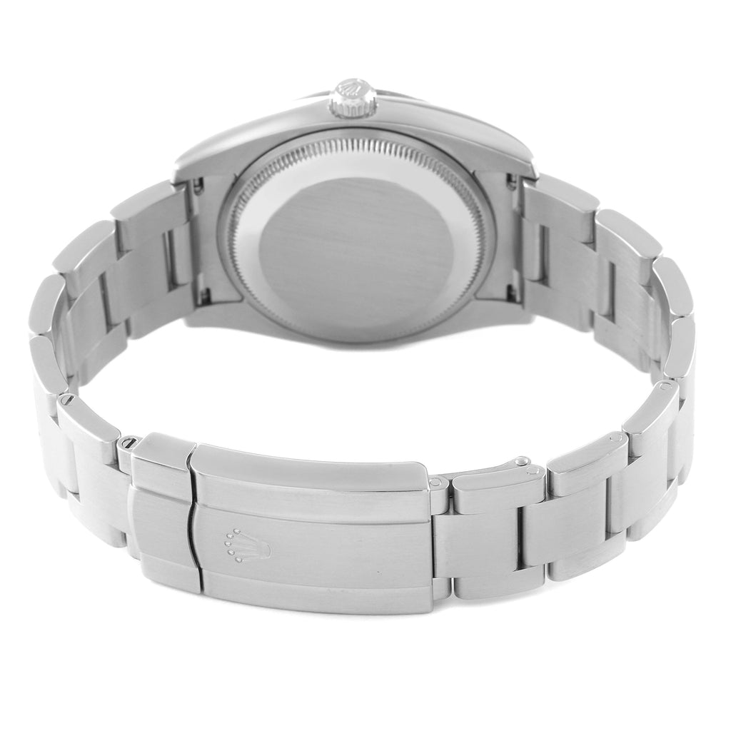 Rolex Oyster Perpetual Air King Rhodium Dial Mens Watch 114210 Box Card