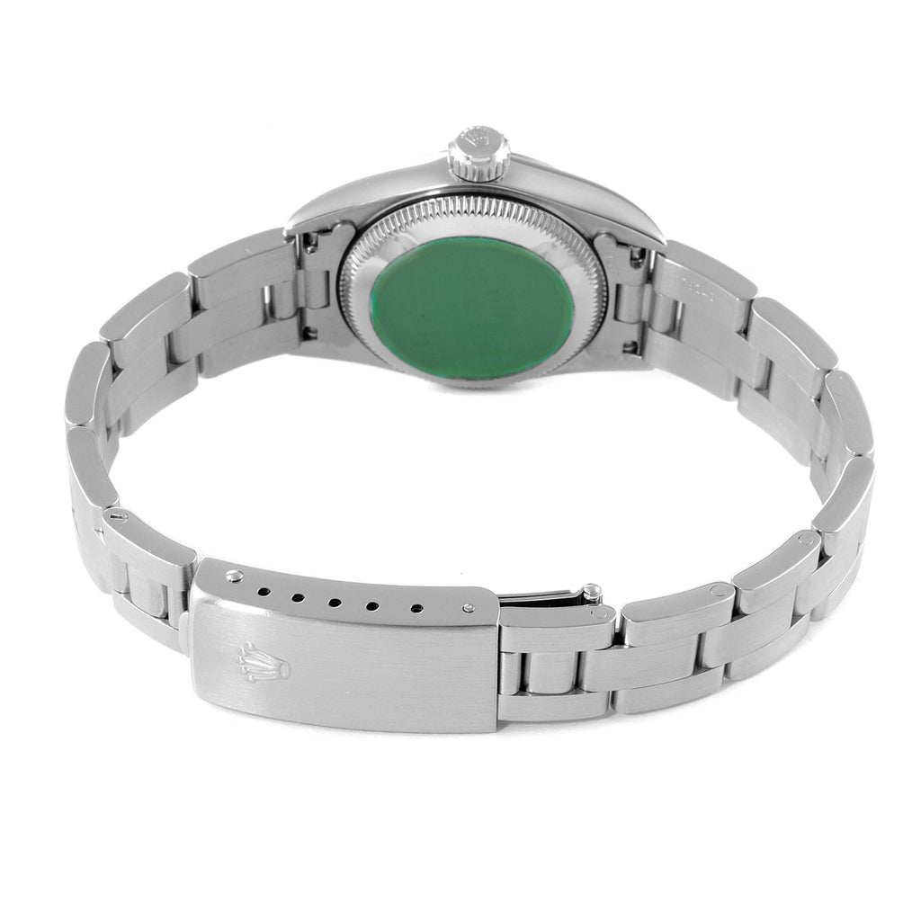 Rolex Oyster Perpetual Black Dial Oyster Bracelet Ladies Watch 67230
