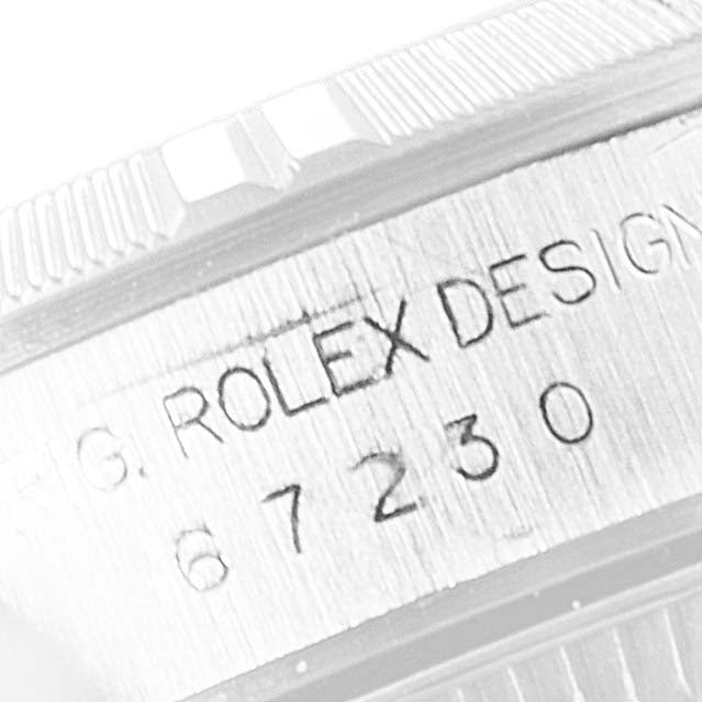 Rolex Oyster Perpetual Black Dial Oyster Bracelet Ladies Watch 67230 Box Papers