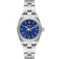 Rolex Oyster Perpetual Blue Dial Oyster Bracelet Steel Ladies Watch 76030