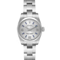 Rolex Oyster Perpetual Blue Luminous Markers Ladies Watch 176200 Box Card