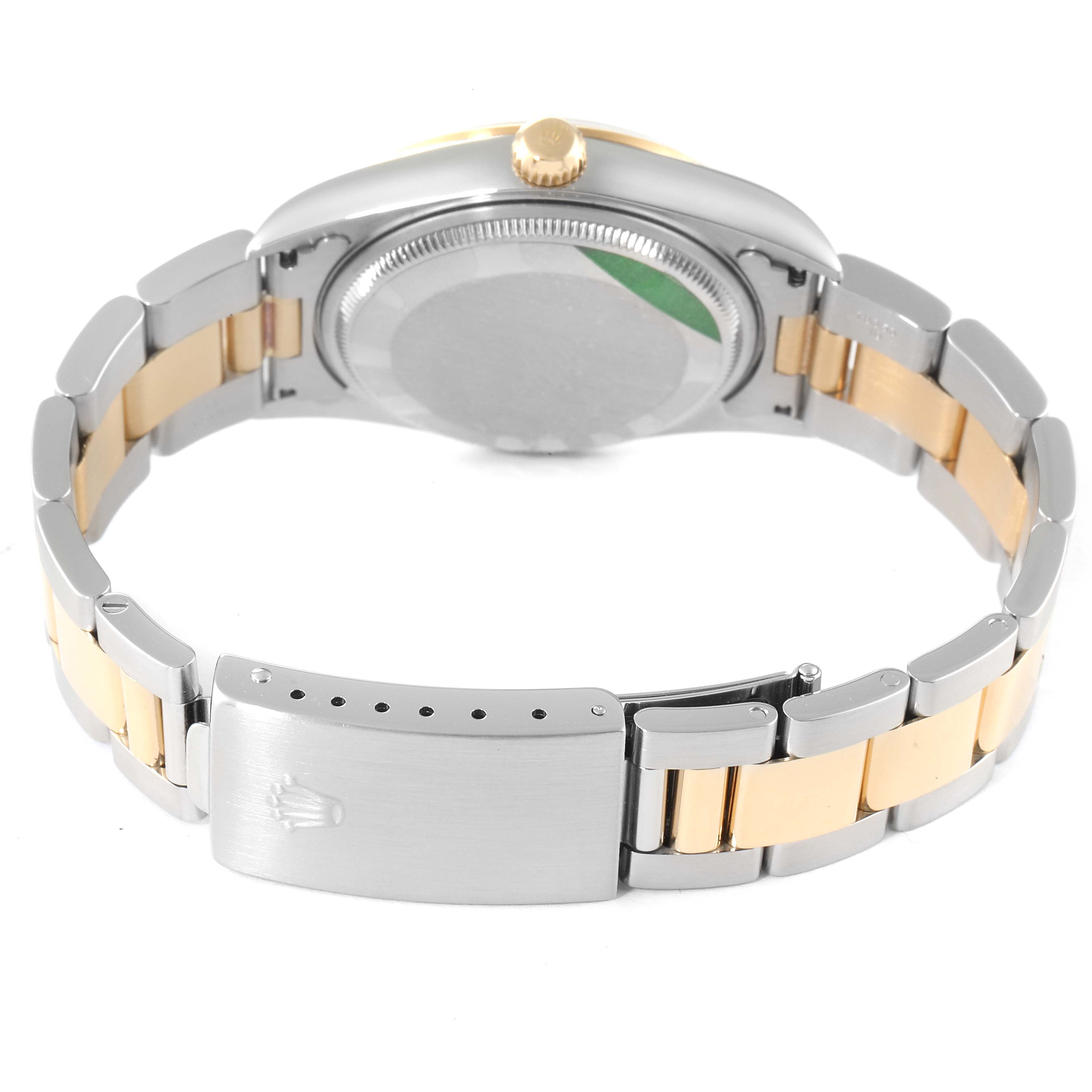 Rolex Oyster Perpetual Domed Bezel Steel Yellow Gold Watch 14203