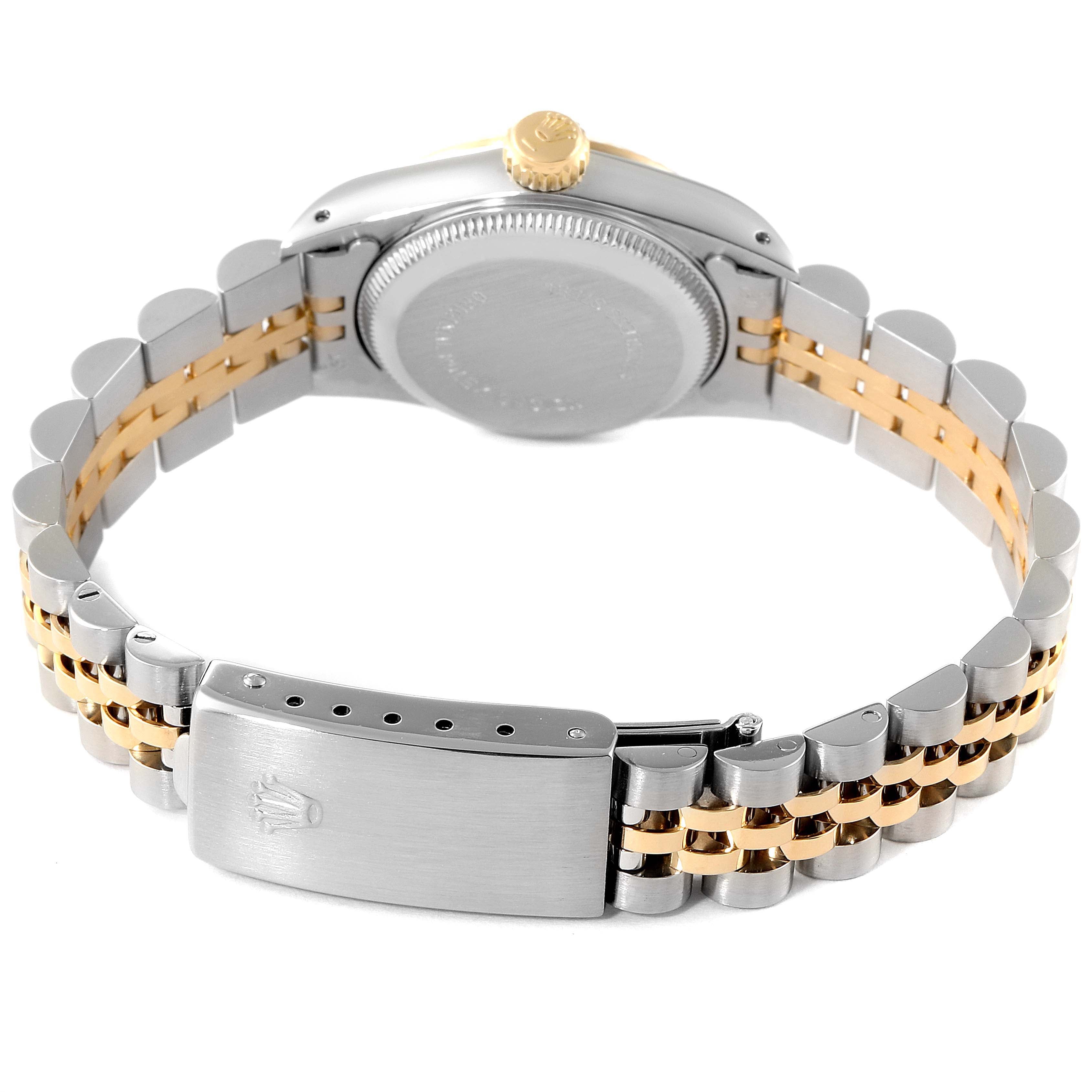 Rolex Oyster Perpetual Fluted Bezel Steel Yellow Gold Ladies Watch 67193 Box