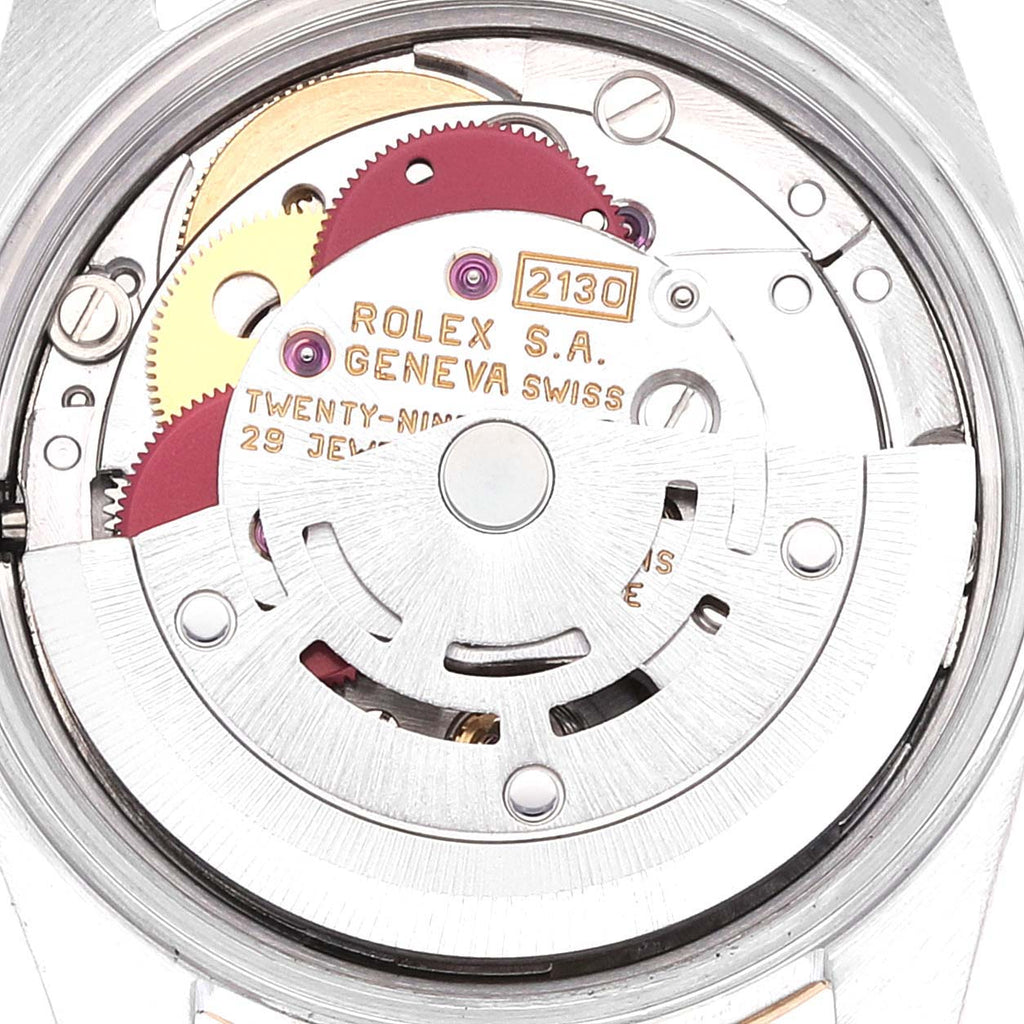 Rolex Oyster Perpetual Fluted Bezel Steel Yellow Gold Ladies Watch 67193 Papers