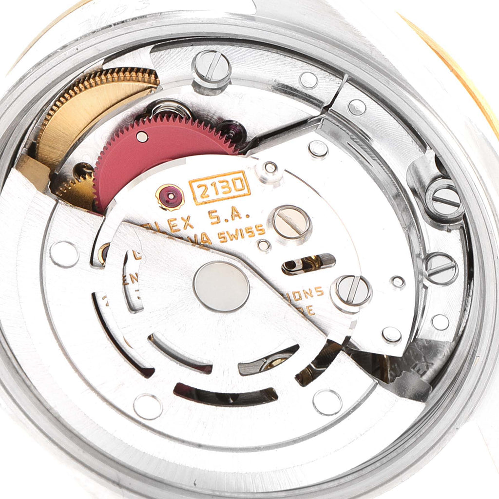 Rolex Oyster Perpetual Fluted Bezel Steel Yellow Gold Watch 67193 Box Papers