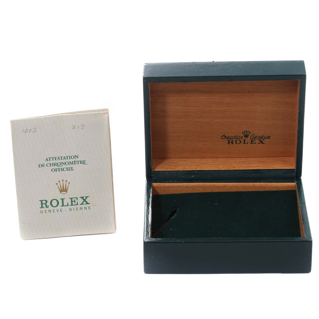 Rolex Oyster Perpetual Ghost Dial Vintage Steel Mens Watch 1002 Box Papers