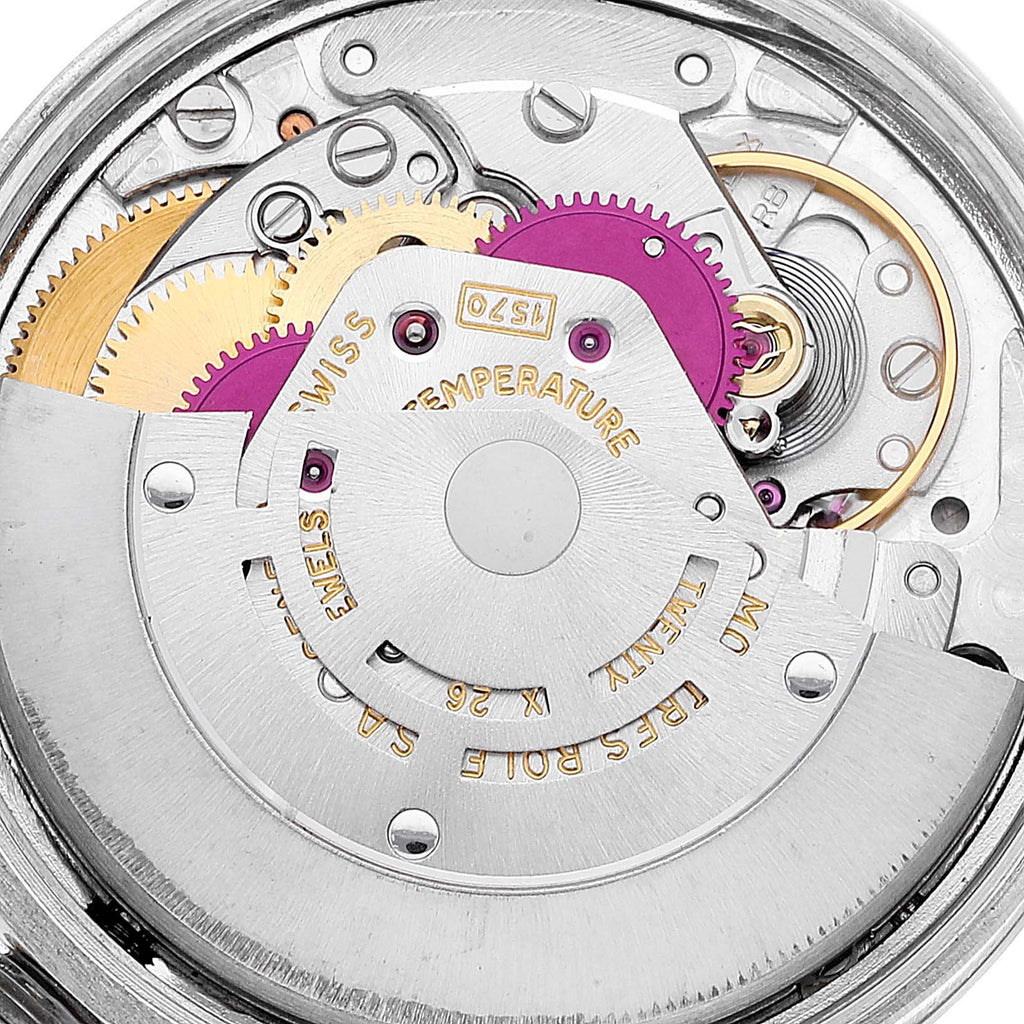 Rolex Oyster Perpetual Ghost Dial Vintage Steel Mens Watch 1002 Box Papers