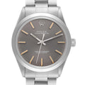 Rolex Oyster Perpetual Ghost Dial Vintage Steel Mens Watch 1002 Box Papers
