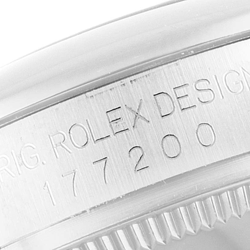 Rolex Oyster Perpetual Midsize Gray Dial Ladies Watch 177200 Box Card