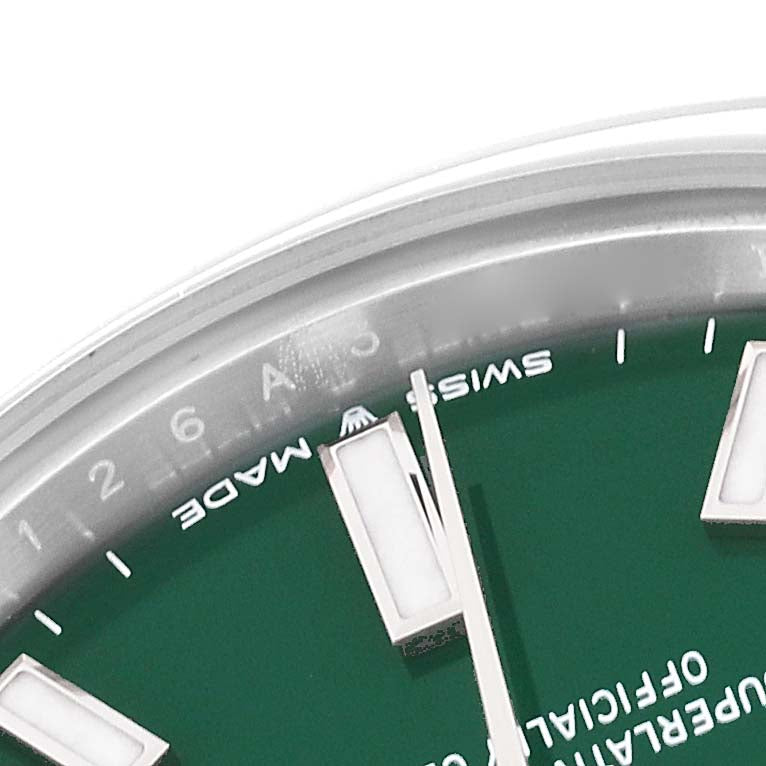 Rolex Oyster Perpetual Midsize Green Dial Automatic Steel Ladies Watch 277200