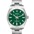 Rolex Oyster Perpetual Midsize Green Dial Automatic Steel Ladies Watch 277200