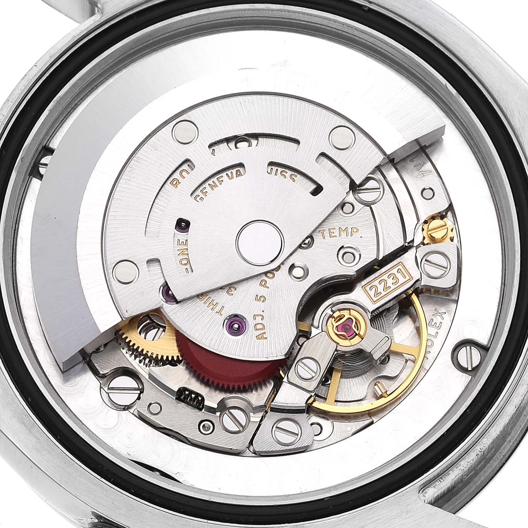Rolex Oyster Perpetual Midsize Red Grape Silver Ladies Watch 177200 Box Card