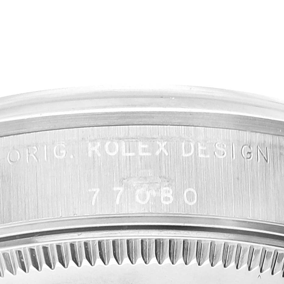 Rolex Oyster Perpetual Midsize Steel Ladies Watch 77080 Box Service Card