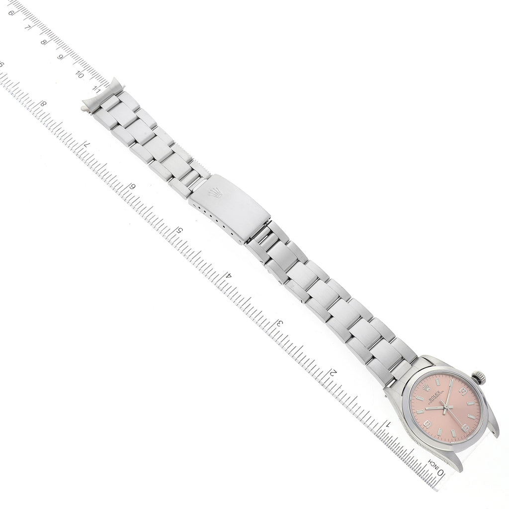 Rolex Oyster Perpetual Midsize Steel Ladies Watch 77080 Box Service Card