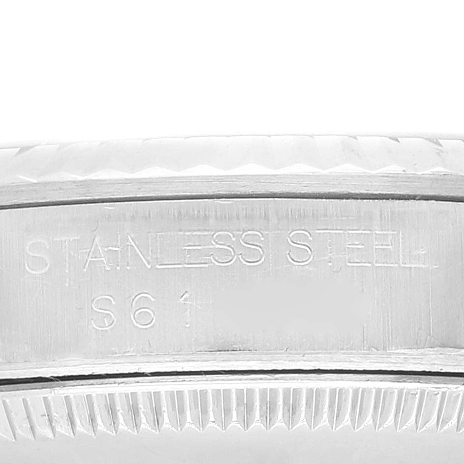 Rolex Oyster Perpetual Midsize Steel White Gold Blue Dial Ladies Watch 67514