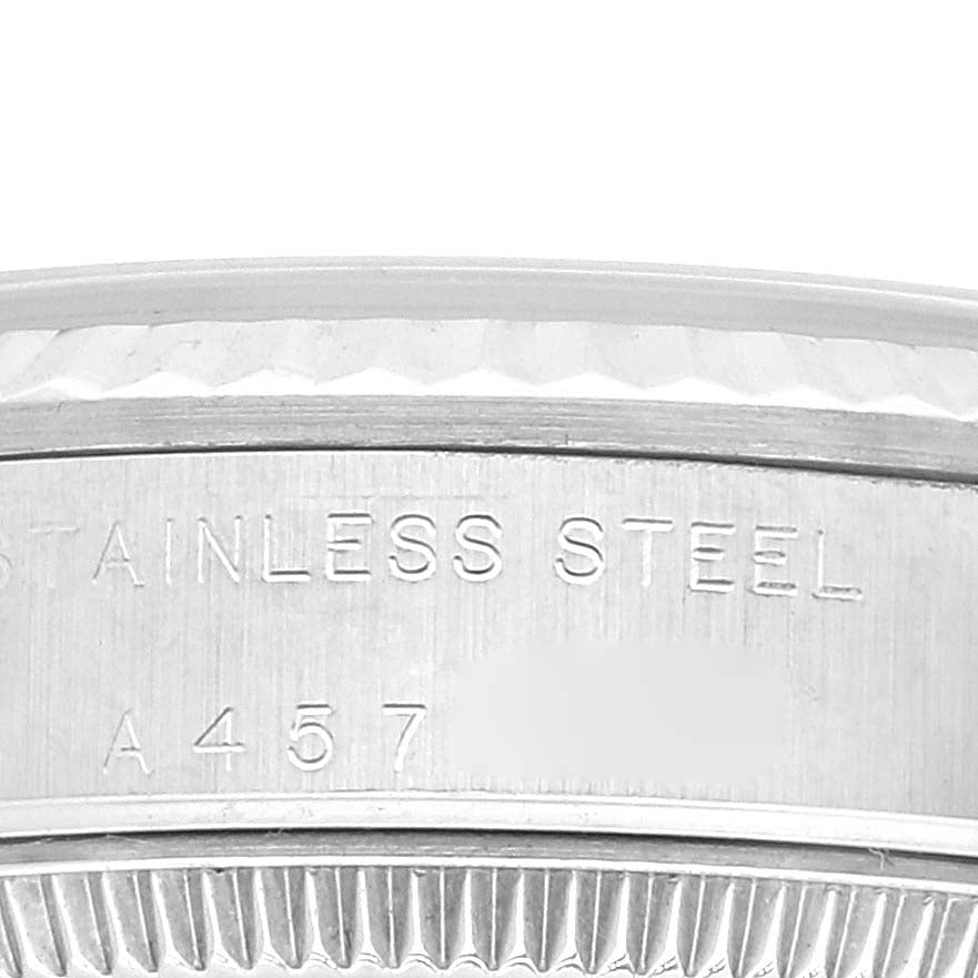 Rolex Oyster Perpetual Midsize Steel White Gold Ladies Watch 77014 Box Papers