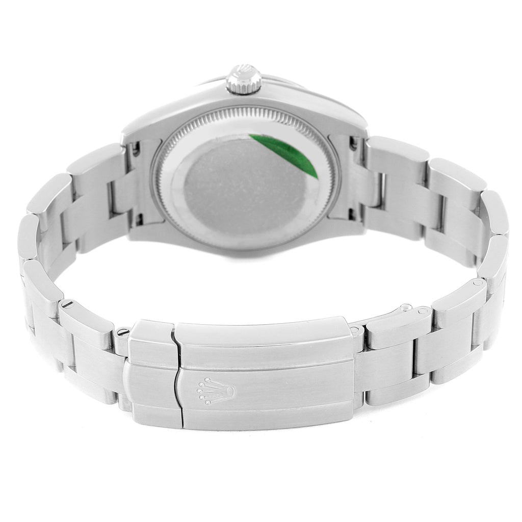 Rolex Oyster Perpetual Midsize White Dial Ladies Watch 177200 Box Card