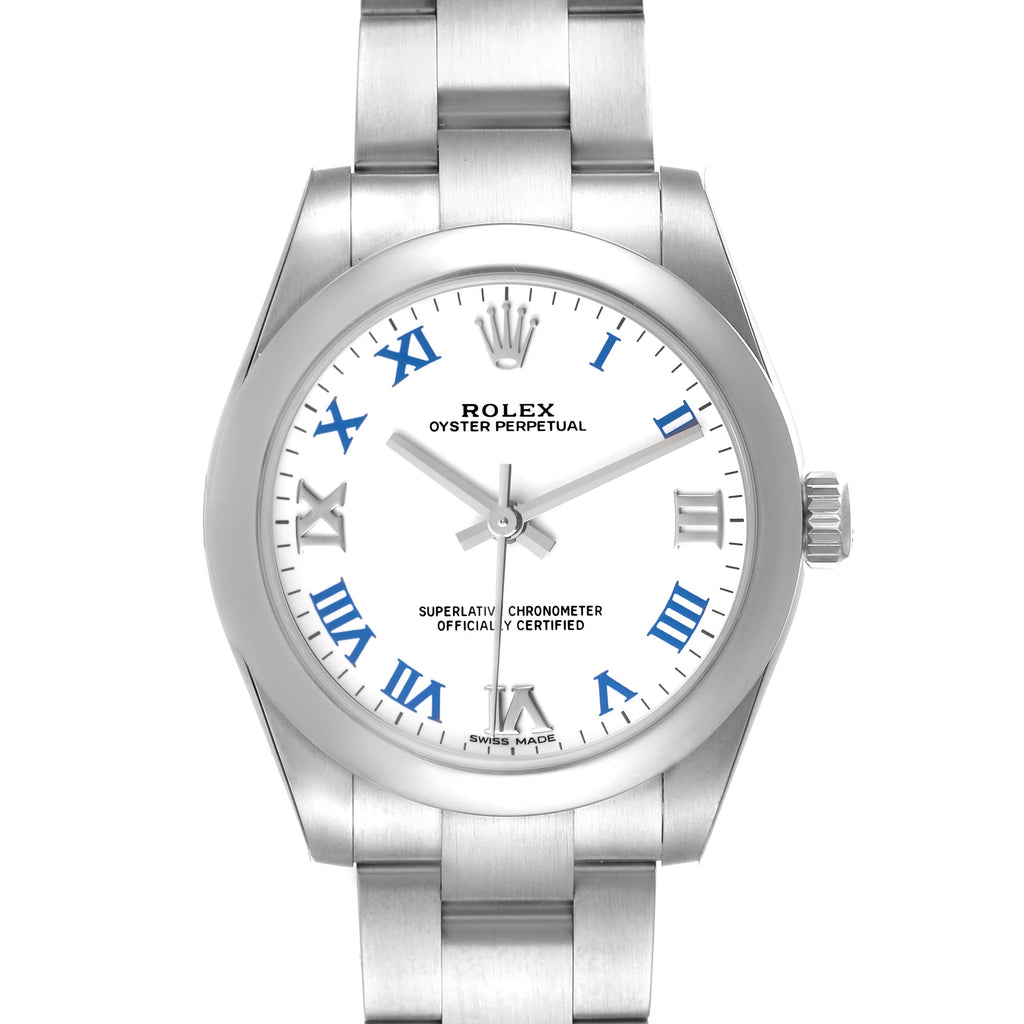 Rolex Oyster Perpetual Midsize White Dial Ladies Watch 177200 Unworn