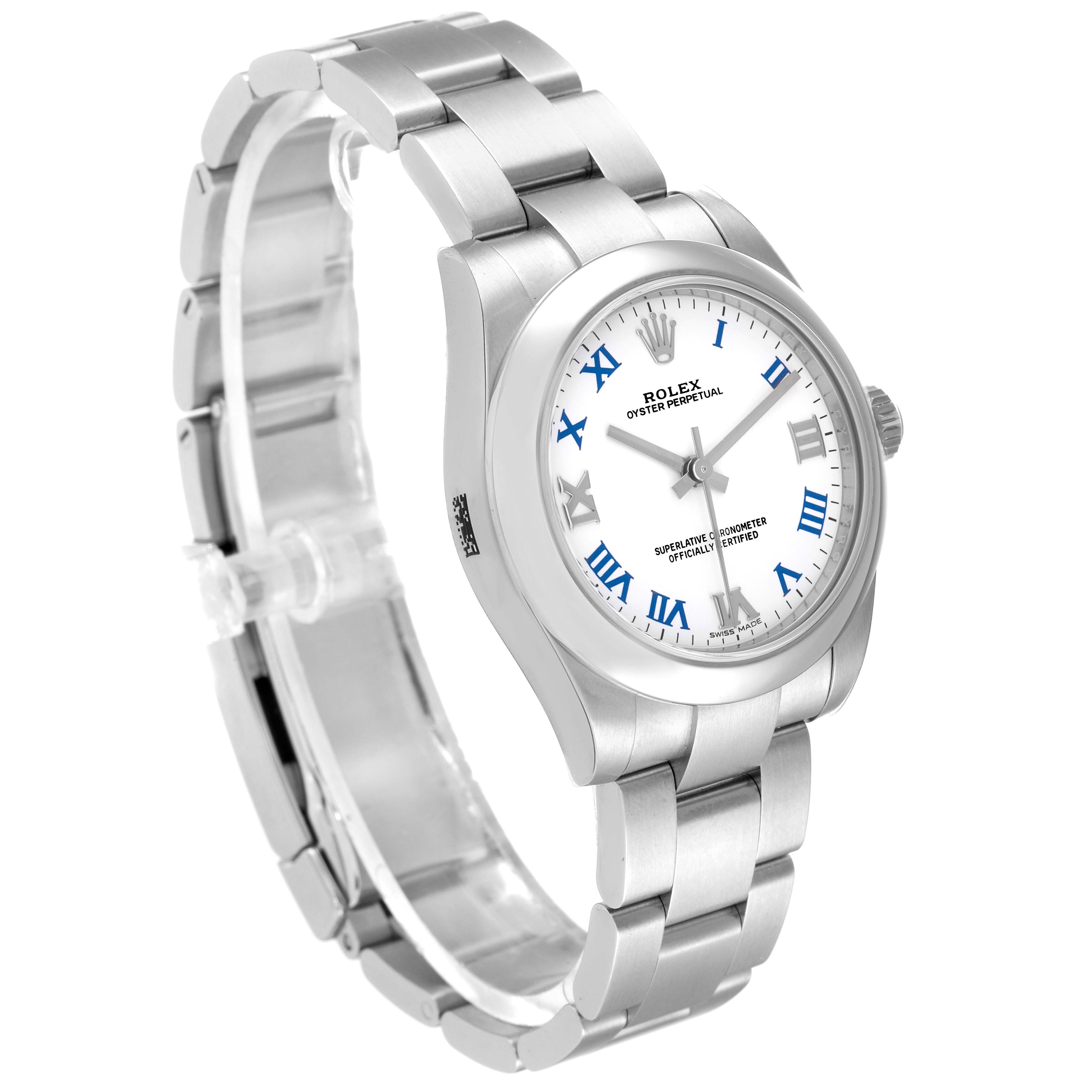 Rolex Oyster Perpetual Midsize White Dial Ladies Watch 177200 Unworn