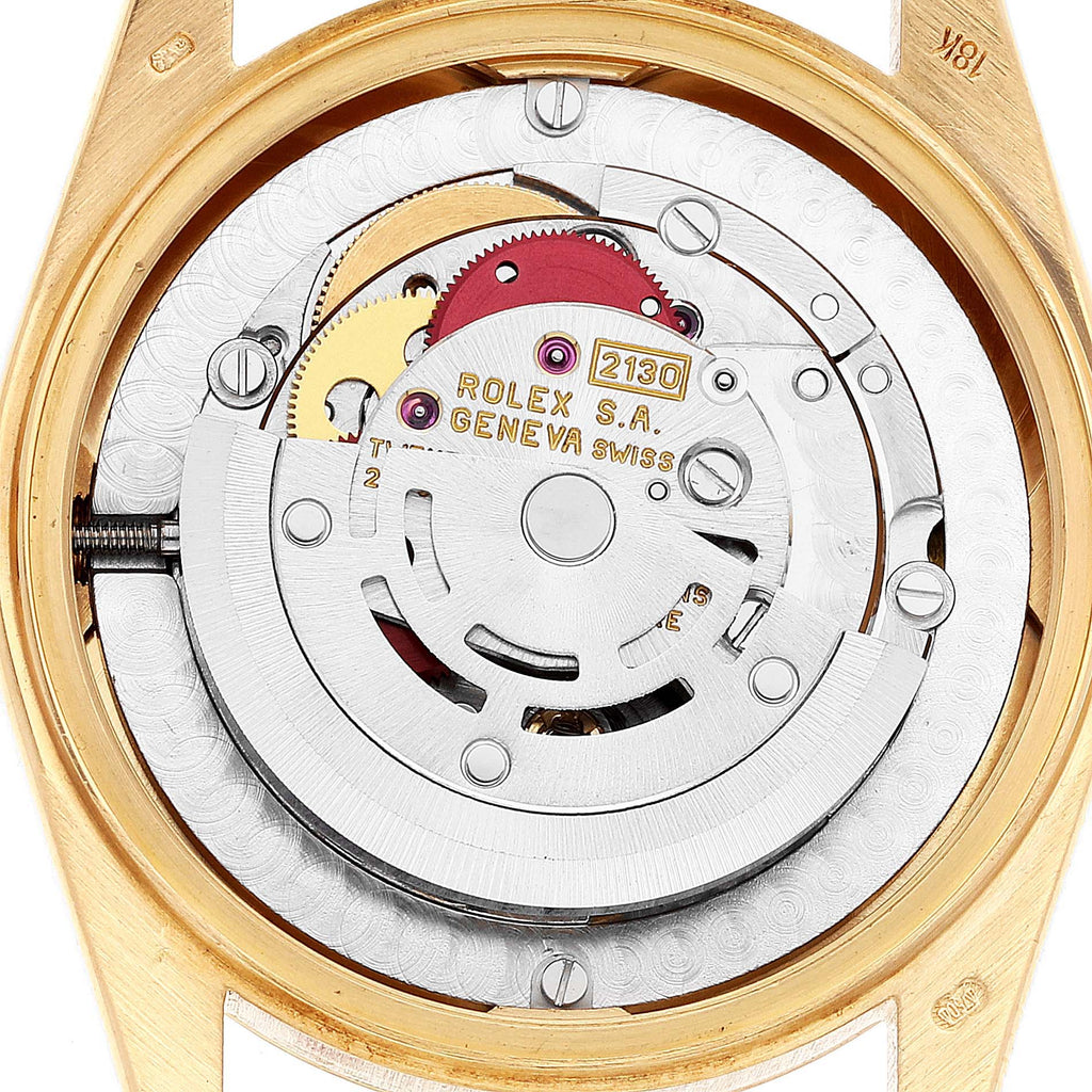 Rolex Oyster Perpetual Midsize White Dial Yellow Gold Ladies Watch 67518