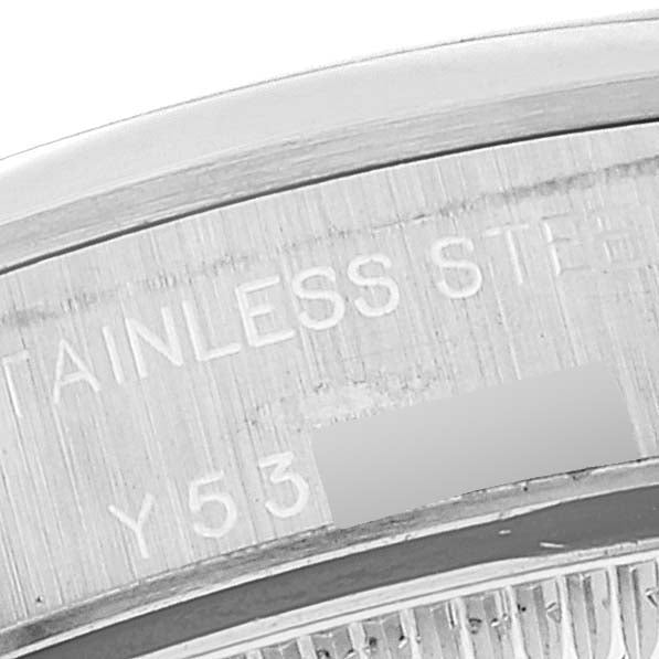 Rolex Oyster Perpetual Non-Date Silver Dial Ladies Watch 76080 Papers