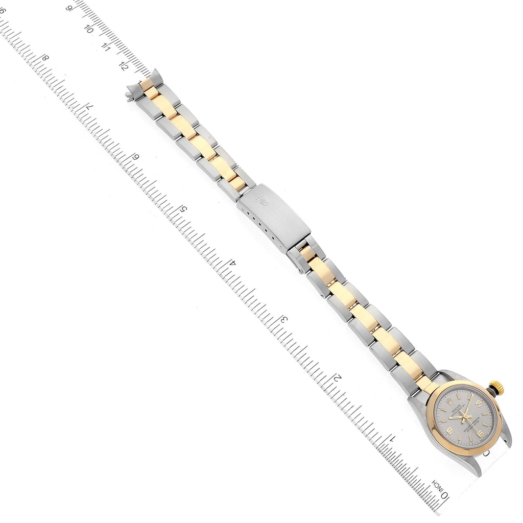 Rolex Oyster Perpetual Non Date Steel Yellow Gold Ladies Watch 67183
