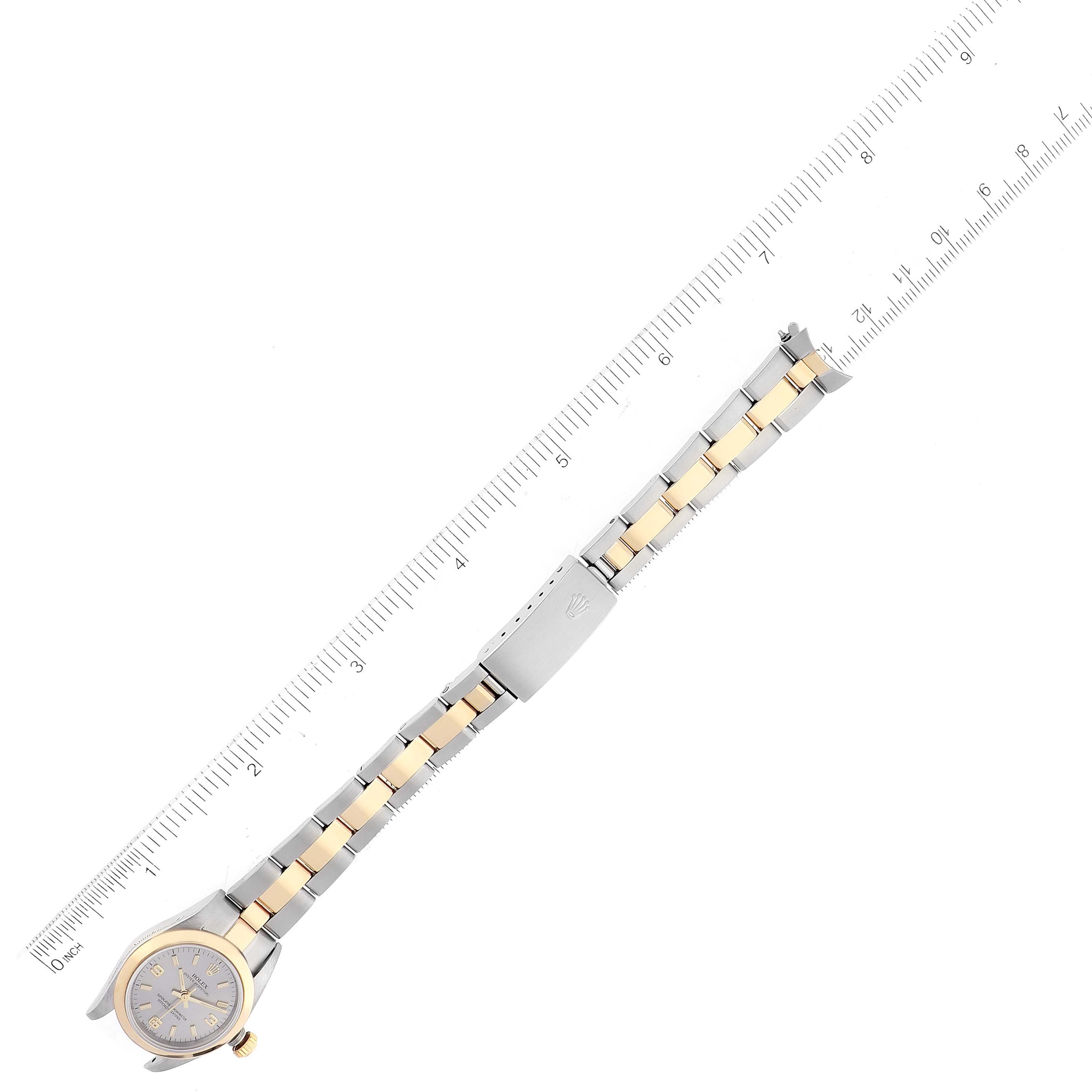 Rolex Oyster Perpetual Non-Date Steel Yellow Gold Ladies Watch 76183