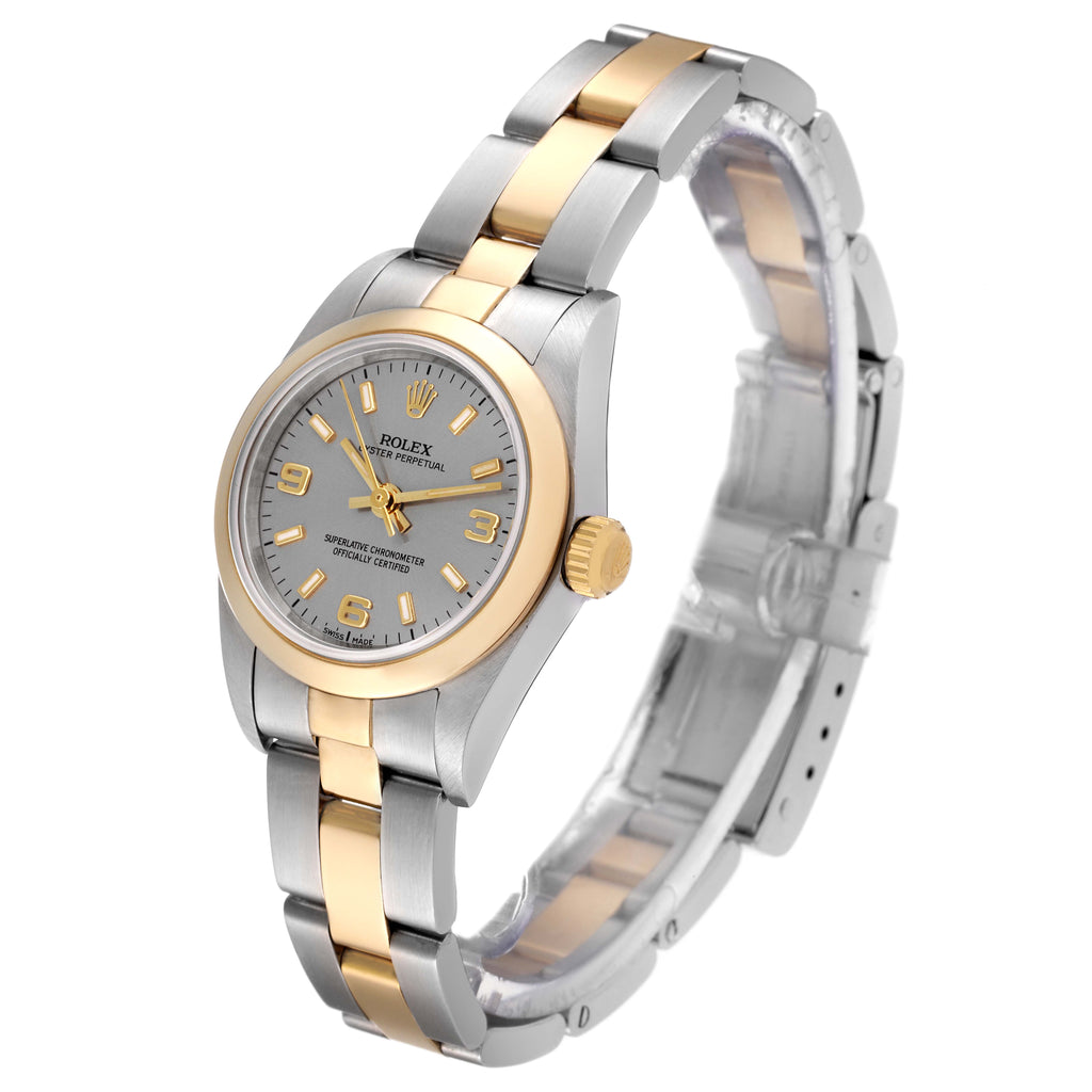 Rolex Oyster Perpetual Non-Date Steel Yellow Gold Ladies Watch 76183
