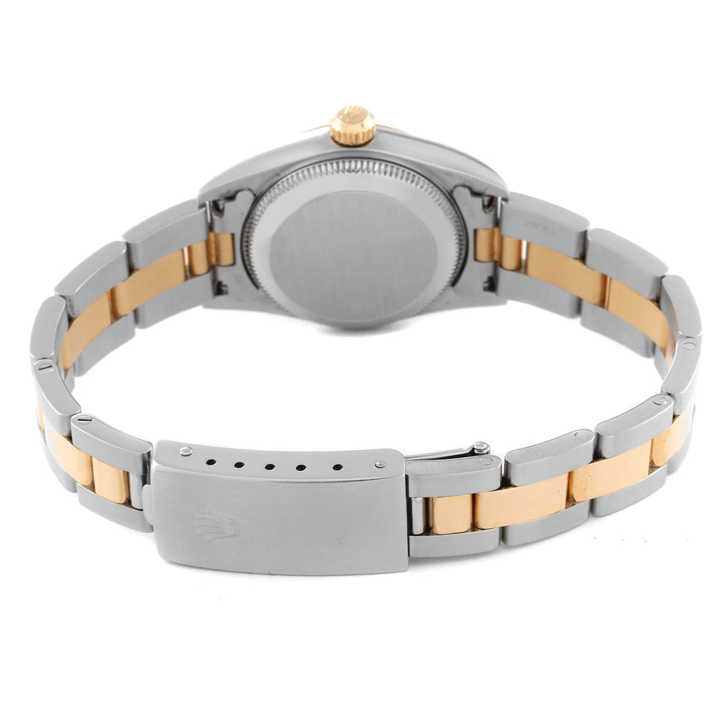 Rolex Oyster Perpetual Non-Date Steel Yellow Gold Ladies Watch 76183 Box Papers