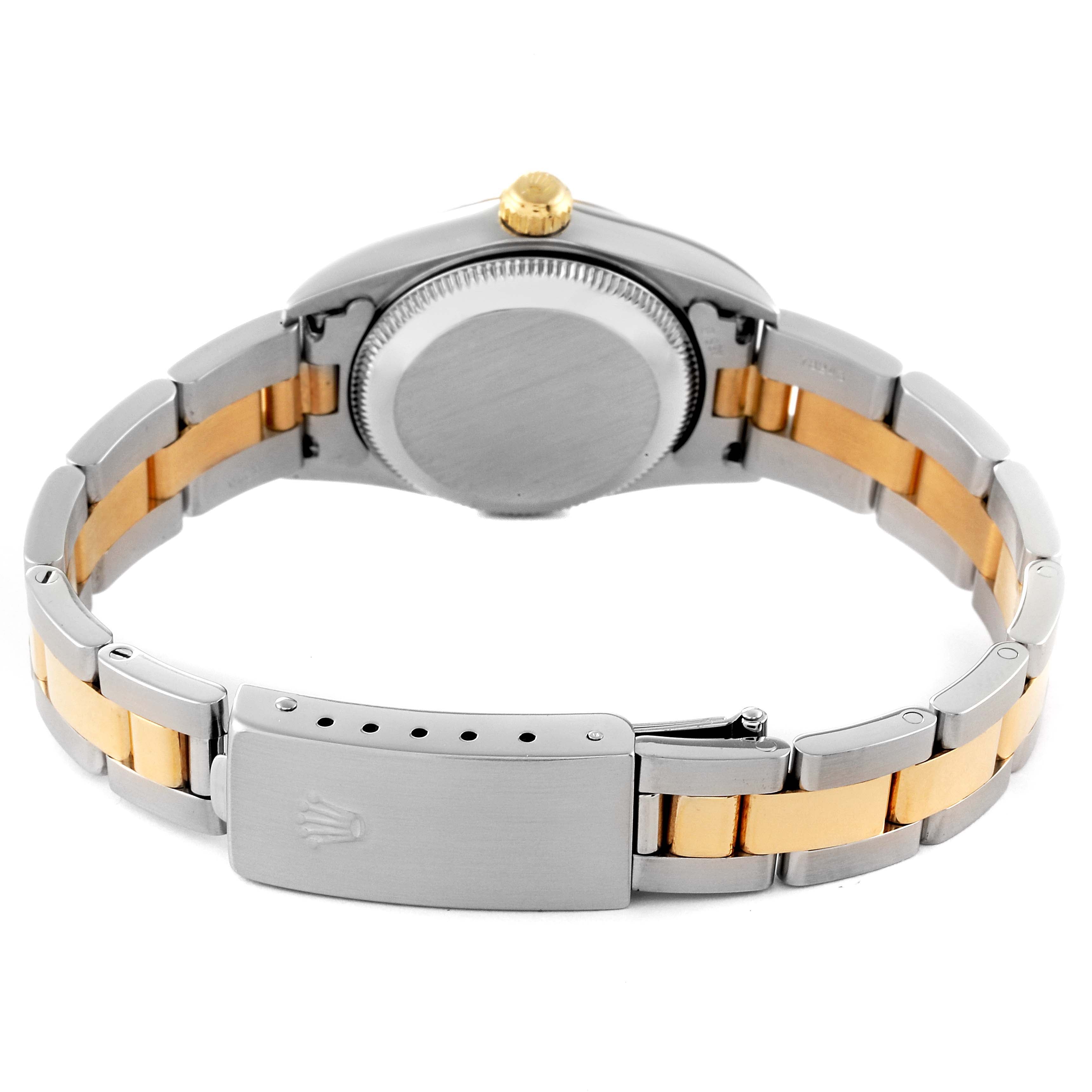 Rolex Oyster Perpetual Non-Date Steel Yellow Gold Slate Dial Ladies Watch 76183
