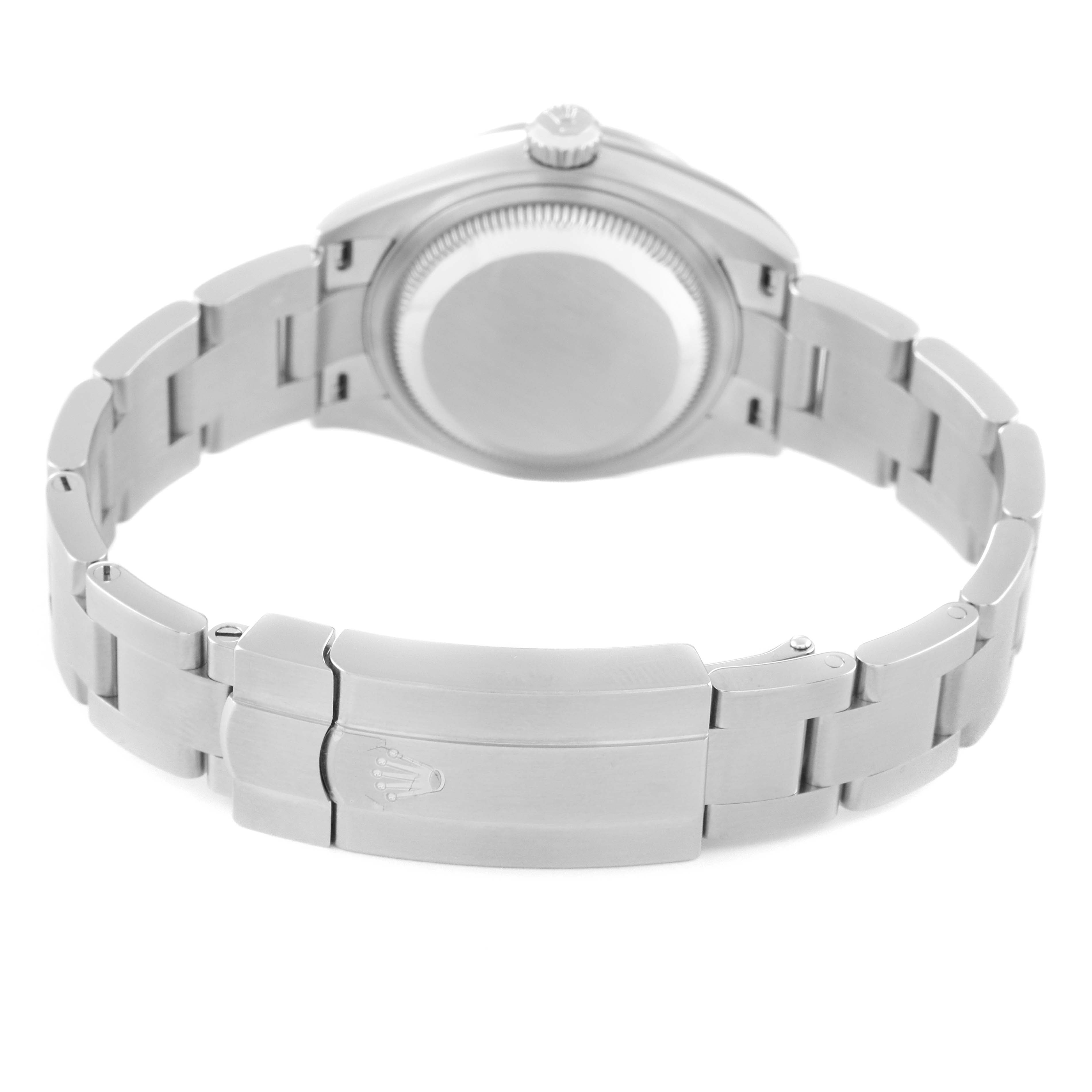 Rolex Oyster Perpetual Nondate Black Dial Steel Ladies Watch 276200 Unworn