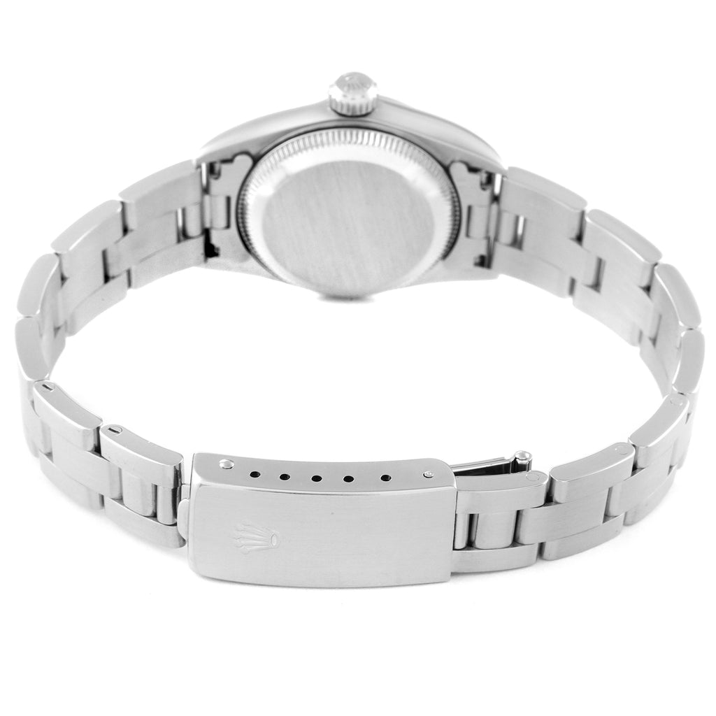 Rolex Oyster Perpetual Nondate Black Dial Steel Ladies Watch 67180