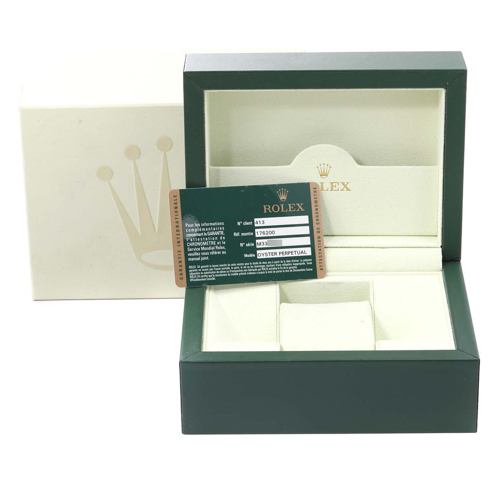 Rolex Oyster Perpetual Nondate Oyster Bracelet Ladies Watch 176200 Box Card