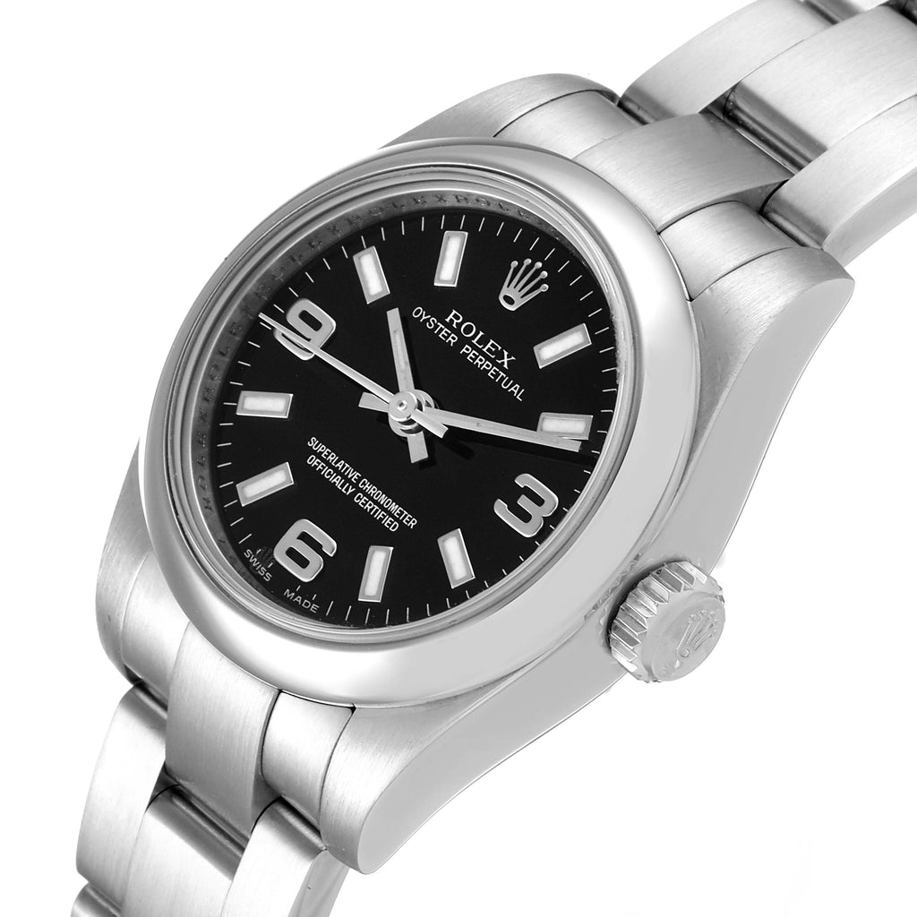 Rolex Oyster Perpetual Nondate Oyster Bracelet Ladies Watch 176200 Box Card