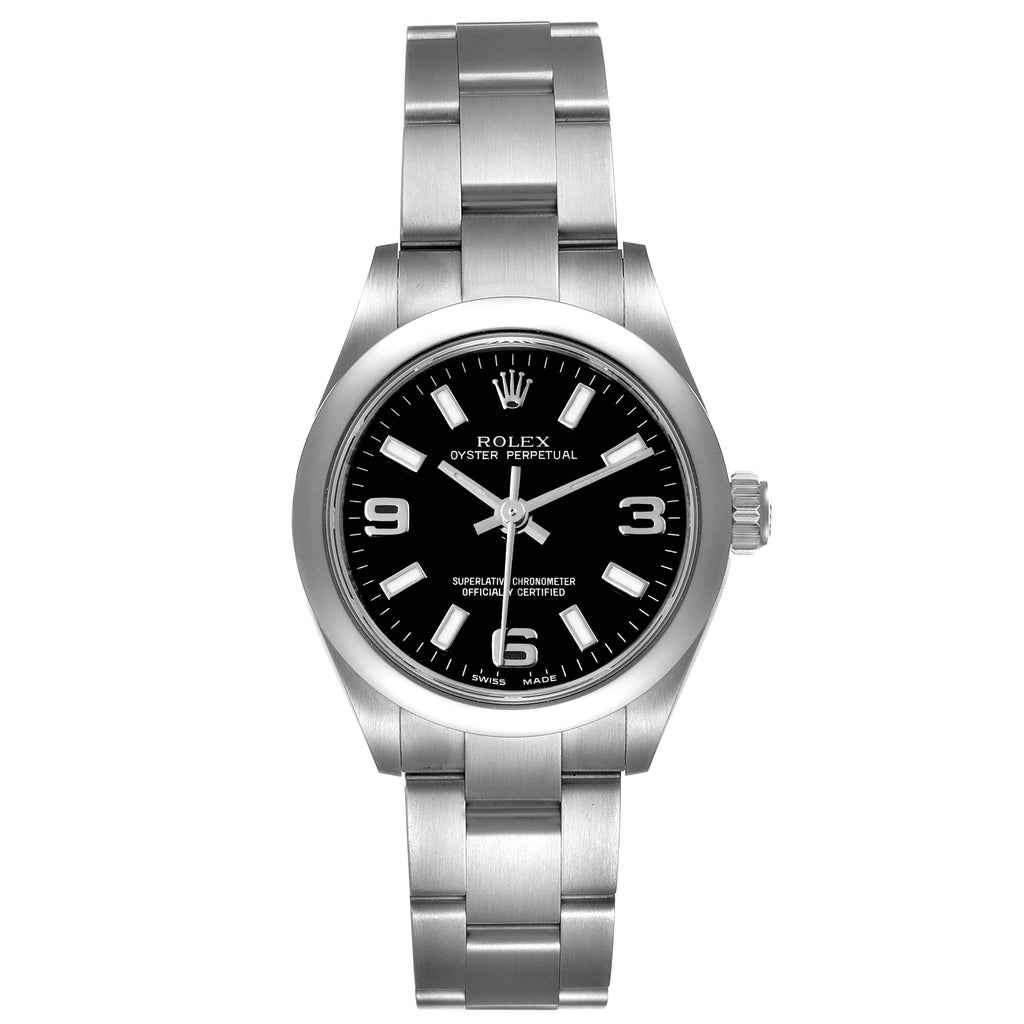 Rolex Oyster Perpetual Nondate Oyster Bracelet Ladies Watch 176200 Box Card