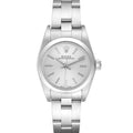 Rolex Oyster Perpetual Nondate Silver Dial Ladies Watch 76080